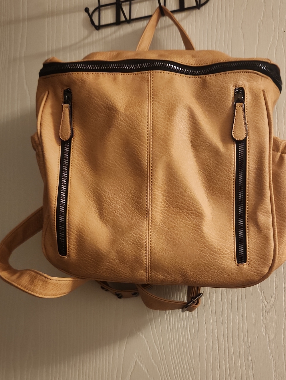 Women's Versatile School Backpack/Shoulder/Diaper Bag w/Studs & Multiple Pockets